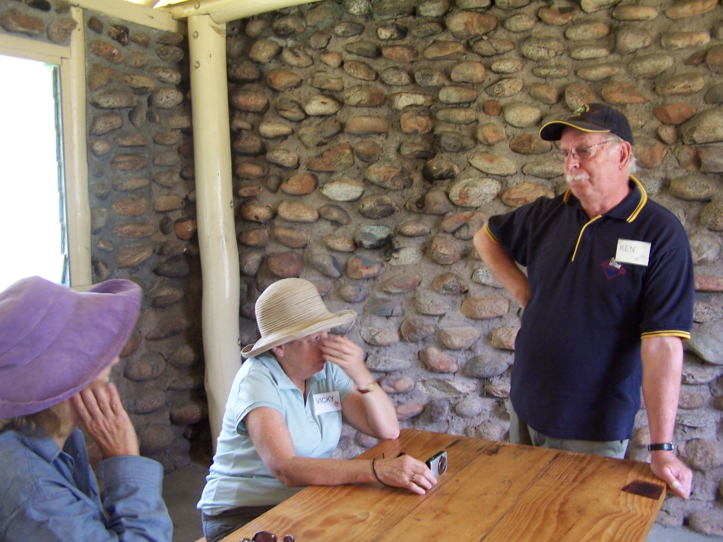 Ken Birch, Vic Huts President and his wife Vicki at Old Geehi hut