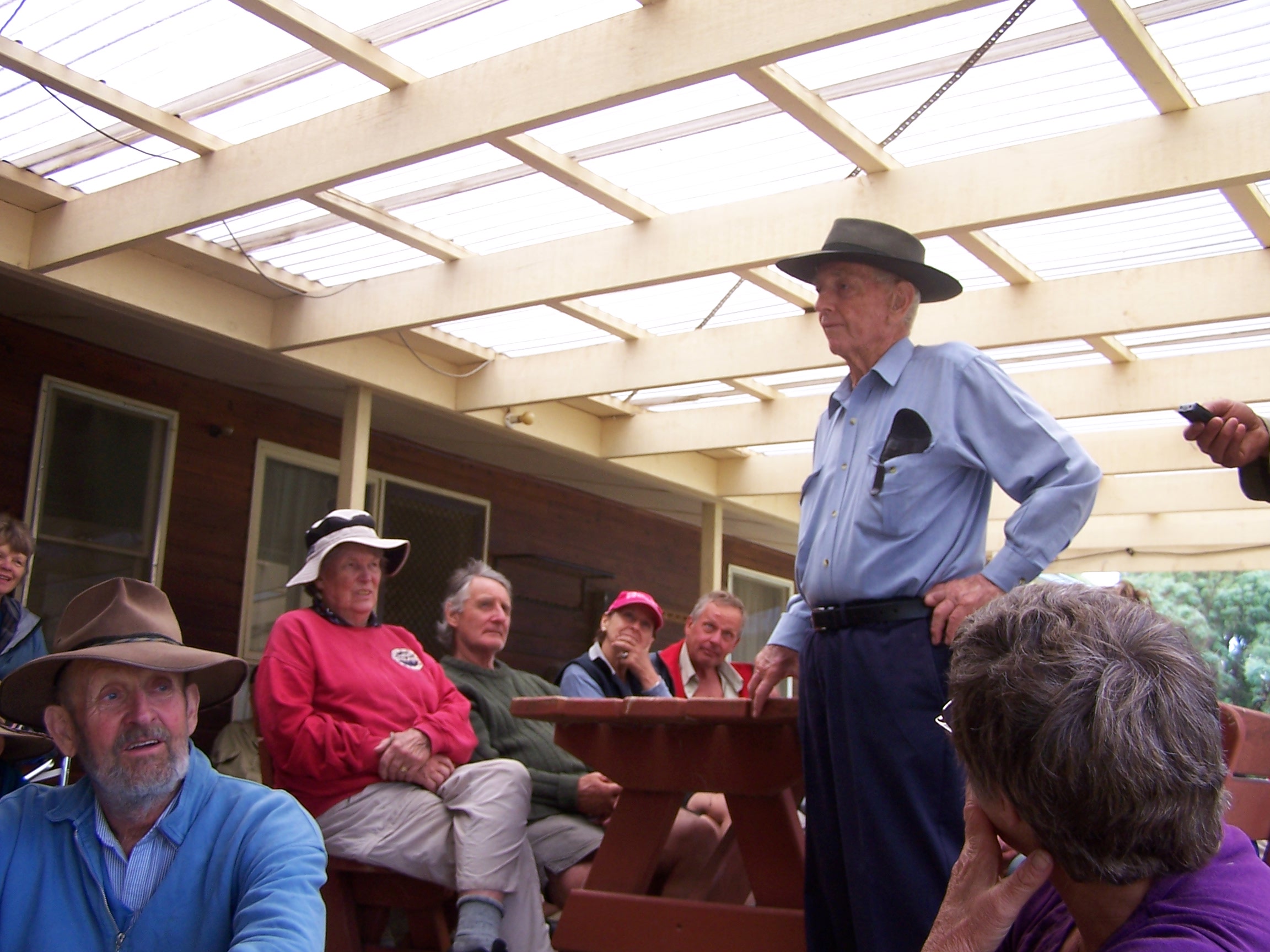 Ken Nankervis telling of the days when his family owned Tom Groggin Station