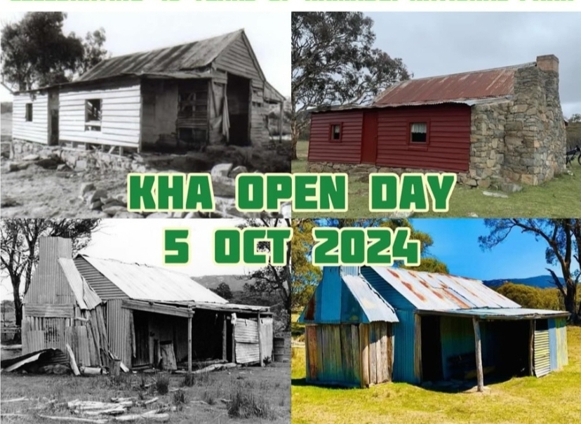 Westerman's Homestead and Waterhole Hut, before and after restoration by KHA volunteers.