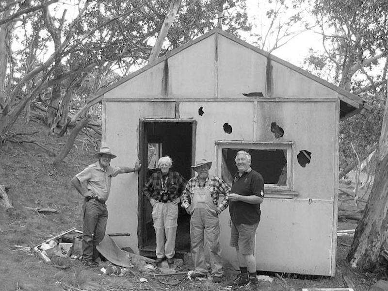 CSIRO Hut with Rabbit Researchers