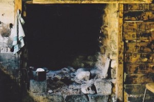 Original fireplace, photo Olaf Moon.