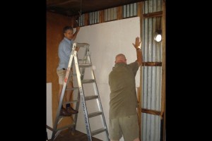Installing Panels - Courtesy I Frakes, 2010