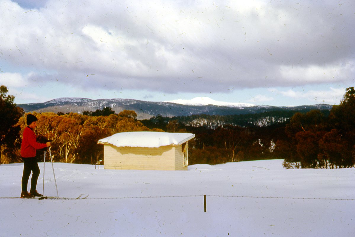 Photo of yellow Pearces Hut 1968