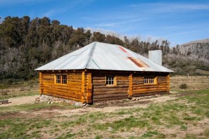 The rebuilt hut 